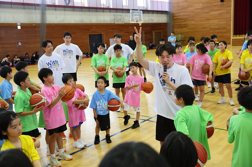「プロバスケットボール選手による能登半島地震復興支援」