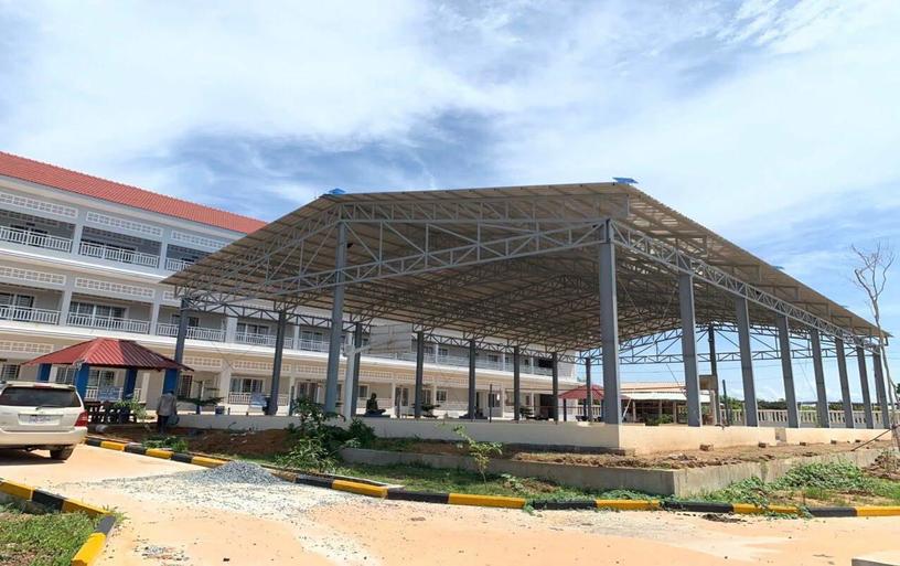 カンボジアの学校の体育館（屋根付運動施設）建設事業